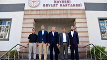 Yeşilhisar heyetinden Başhekim Çöl’e ziyaret