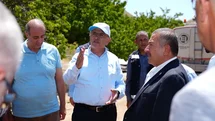 Başkan Er ve Bozkurt, Darende’de yol çalışmalarını inceledi