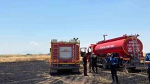 Karapınar’da 15 dönüm arpa ekili tarla yangında zarar gördü