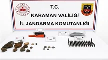 Karaman'da Tarihi Eserler Ele Geçirildi