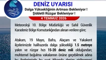 Samsun Valiliği’nden ’denize girilmemesi’ uyarısı