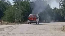 Elazığ'da Minibüs Yangını Kontrol Altına Alındı