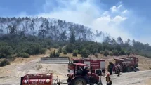 Kepsut’ta yangınla mücadele sürüyor