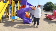Nazilli'deki Oyun Parkları Bakıma Alındı