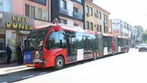 İnegöl'de Metrobüs Deneme Sürüşü Yapıldı