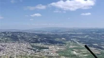 Denizli'de Yamaç Paraşütü Uçuşu