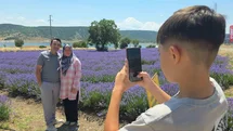 Kütahya’da lavanta bahçesi kapılarını ziyaretçilere açtı