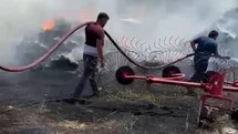 Burdur'da Samanlık Yangını Kontrol Altına Alındı