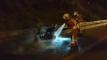 İskenderun'da Motosiklet Yangını