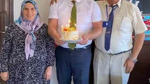 Kaymakama sürpriz doğum günü kutlaması