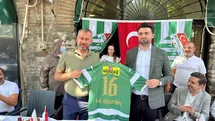 Bursaspor Başkanı Enes Çelik Kapalı Çarşı’da esnafla buluştu