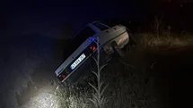 Manisa'da Kontrolden Çıkan Araç Savruldu
