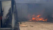 Antakya'da Konteyner Yangını Gerçekleşti