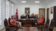 Köyceğiz'de Şampiyon Sporcu Ağırladı
