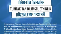 NÖHÜ öğretim üyesine TÜBİTAK’tan kongre desteği
