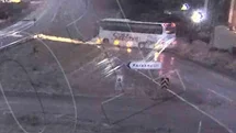 1 kişinin öldüğü, 40 kişinin yaralandığı otobüs kazası kamerada