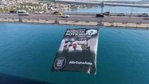 Srebrenitsa soykırımının 31. yıl dönümünde İstanbul Boğaz köprülerine pankartlar asıldı