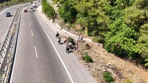 Marmaris Seyir Tepesi’nde çöp mesaisi