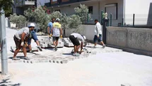Didim’de yol çalışmaları devam ediyor