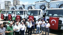 Erdemli Belediyesi hizmet filosuna 10 yeni kamyon