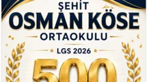 Menteş’te Çifte Gurur! Şehit Osman Köse Ortaokulu’ndan LGS 2026’da Büyük Başarı: 2 Öğrenci LGS’de 500 Tam Puan Aldı!