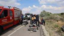 Otomobilin kağıt gibi savrulduğu kazada 4 kişi yaralandı