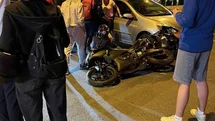Lüleburgaz’da otomobil ile motosiklet çarpıştı, taraflar arasında gerginlik yaşandı