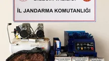 Bilecik’te 5 ayrı adreste yapılan baskında 3 bin 200 kaçak makaron ele geçirildi