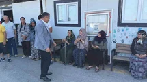 Kaymakam Akdaş, konteyner kentte yaşayan vatandaşlarla bir araya geldi