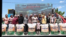 Denizli’de 19 ilçede 32 bin çuval yem yetiştiriciyle buluştu