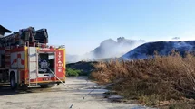 Susurluk’ta otluk alanda çıkan yangın söndürüldü