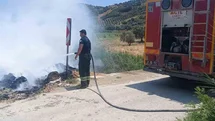 Altınözü’de çöplük yangını