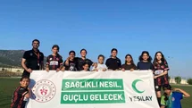 Buharkent’te uyuşturucuyla mücadeleye futbol desteği