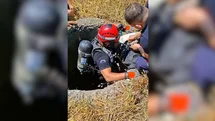 Çamlıyayla’da 18 Metre Derinliğindeki Kuyuya Düşen Keçi Sağ Salim Kurtarıldı