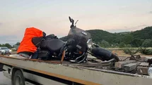 Samsun’da köpeğe çarpan motosikletteki sürücü ve yolcu yaralandı