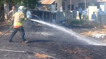 Hassa’da bahçe yangını