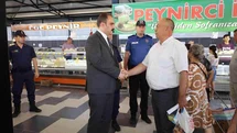 Kaymakam Battal, pazarcı esnafı ve vatandaşlarla buluştu