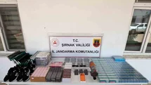 Şırnak’ta kaçakçılık operasyonu: Silah, sigara ve milyonluk kaçak ürün ele geçirildi