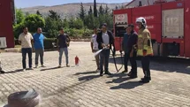 Belen ve Reyhanlı’da temel yangın eğitimi verildi
