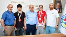 Terme’nin şampiyonları Başkan Kul’un konuğu oldu