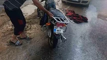 Besni’de motosiklet yangını korkuttu neden oldu