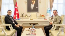 Kaymakam Temel’in ilk ziyareti Başkan Dökmeci’ye