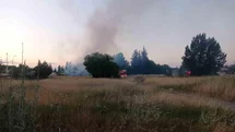Eskişehir’de otluk alanda çıkan büyük yangın paniğe sebep oldu