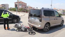 Karaman’da motosiklet kazası: 1 yaralı