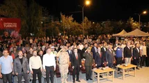 Oltulular 15 Temmuz demokrasi nöbetinde bir araya geldi