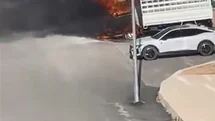 Elazığ'da Pikap Yangını