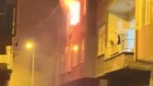Artvin’in Hopa ilçesinde ev yangını