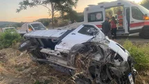 Bigadiç’te kamyonet şarampole uçtu: 1 yaralı