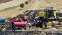 Burdur'da Biçerdöver Yangını Kontrol Altına Alındı