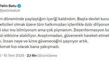Pelin Batu'dan Deprem Üzerine Özür Dilemesi